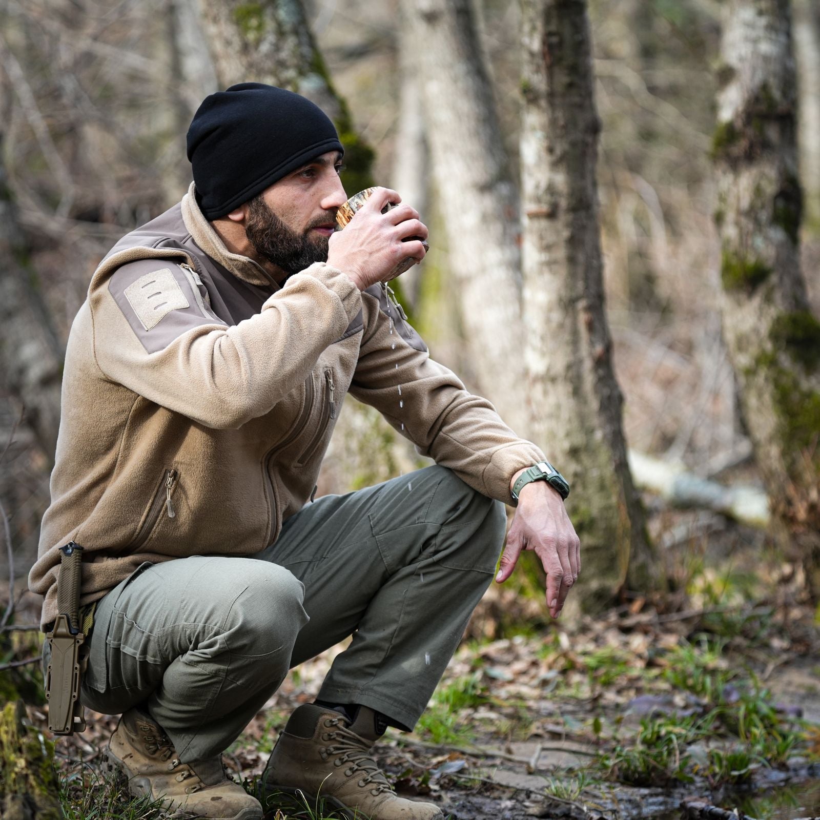Lined Fleece Beanie — Summit